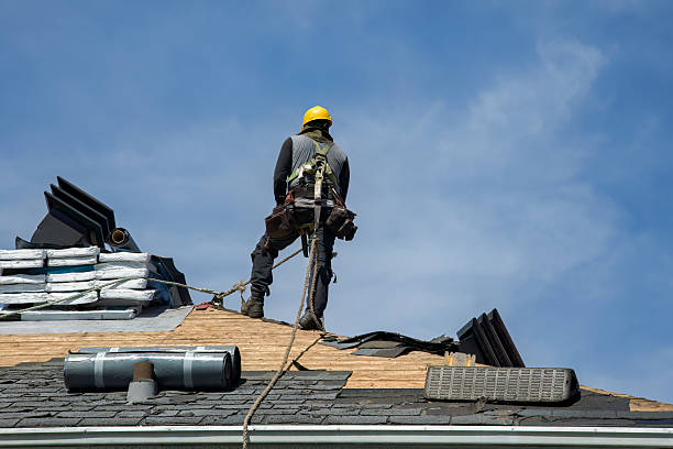 Professional Gutter Installation technician working in Plattsmouth, NE